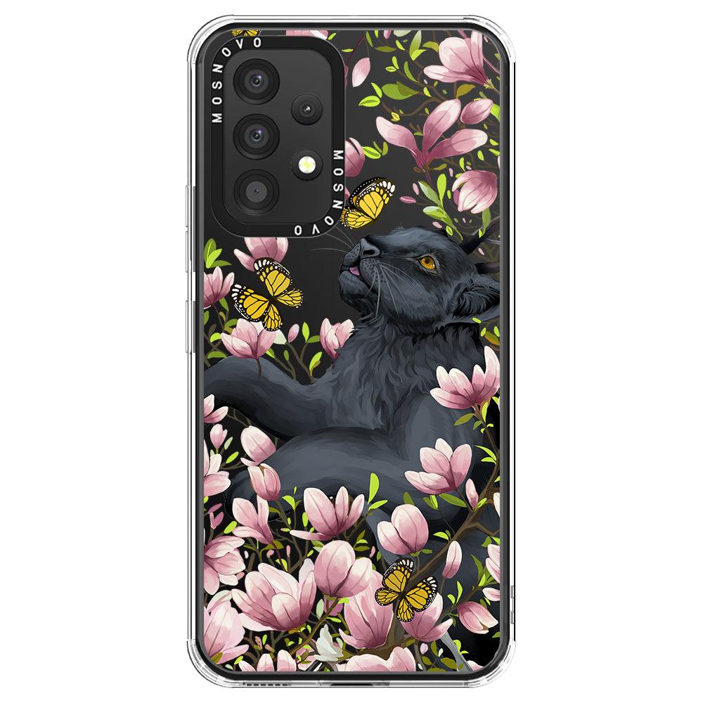 Black Panther Garden Phone Case - Samsung Galaxy A53 Case - MOSNOVO