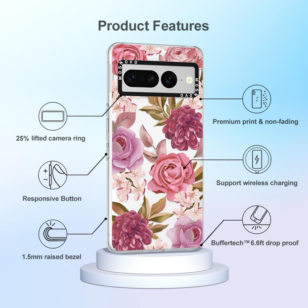 Blossom Flowe Floral Phone Case - Google Pixel 7 Pro Case - MOSNOVO