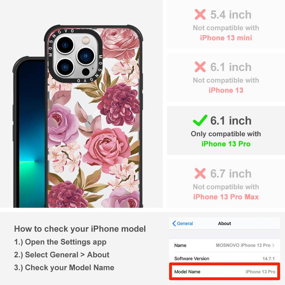 Blossom Flowe Floral Phone Case - iPhone 13 Pro Case - MOSNOVO