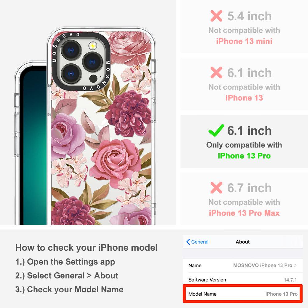 Blossom Flowe Floral Phone Case - iPhone 13 Pro Case - MOSNOVO