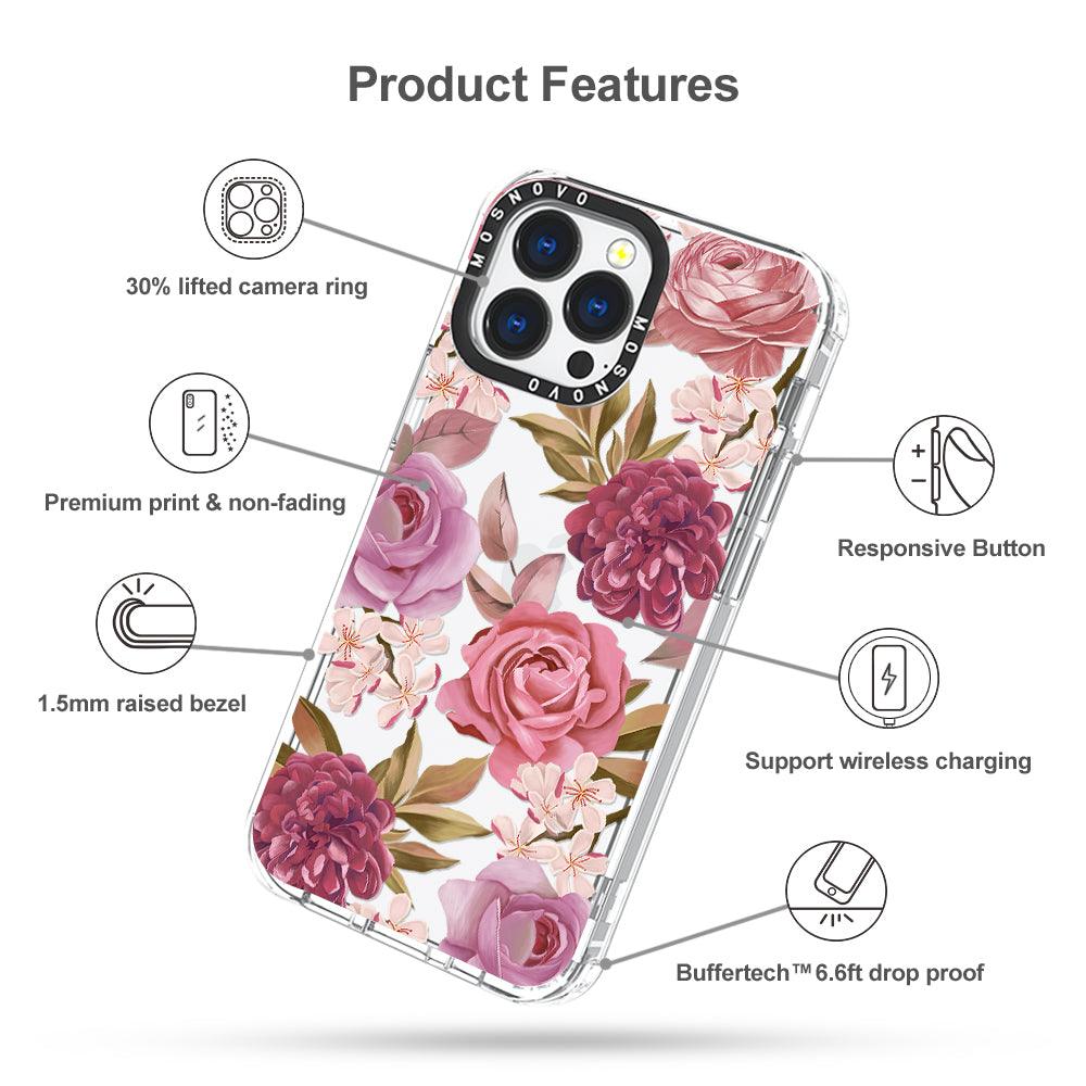 Blossom Flowe Floral Phone Case - iPhone 13 Pro Case - MOSNOVO