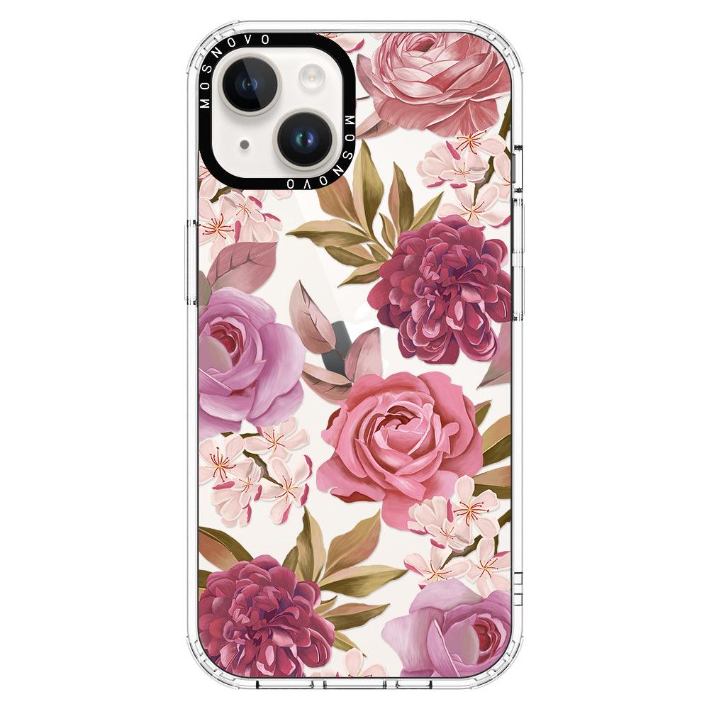 Blossom Flowe Floral Phone Case - iPhone 14 Plus Case - MOSNOVO