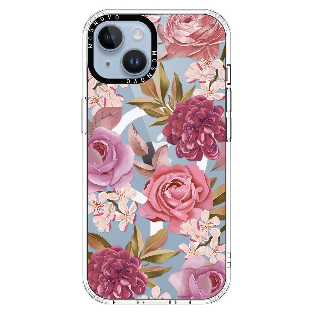 Blossom Flowe Floral Phone Case - iPhone 14 Plus Case - MOSNOVO