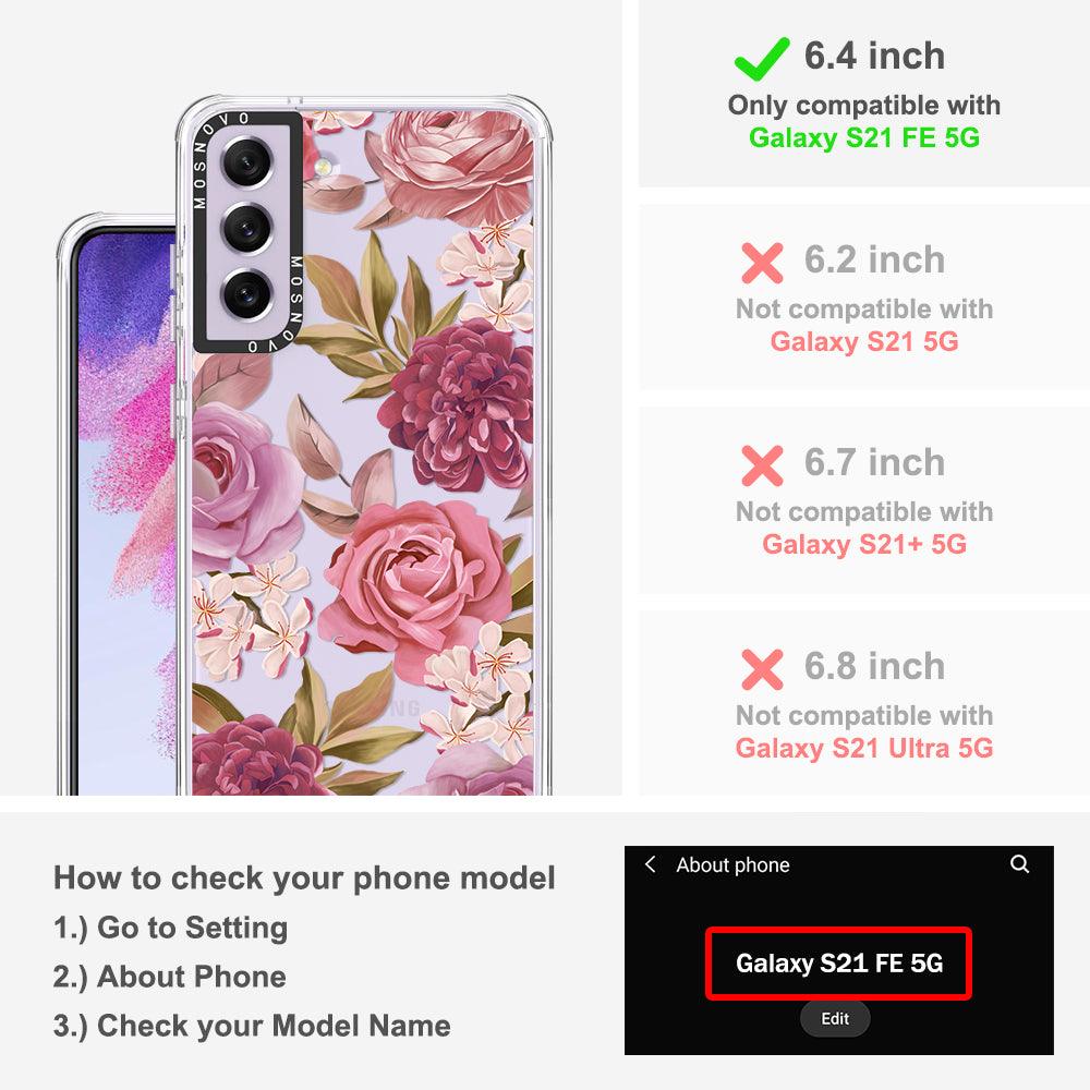 Blossom Flower Floral Phone Case - Samsung Galaxy S21 FE Case - MOSNOVO