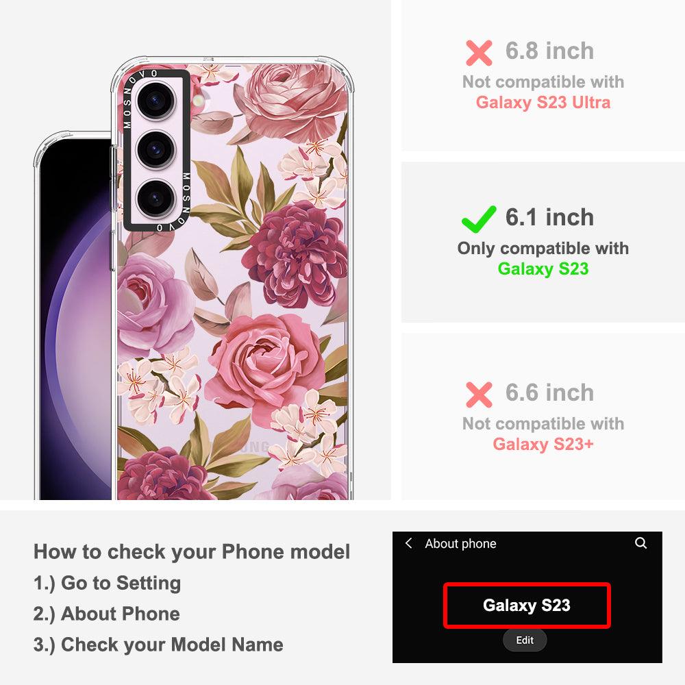 Blossom Flower Floral Phone Case - Samsung Galaxy S23 Case - MOSNOVO
