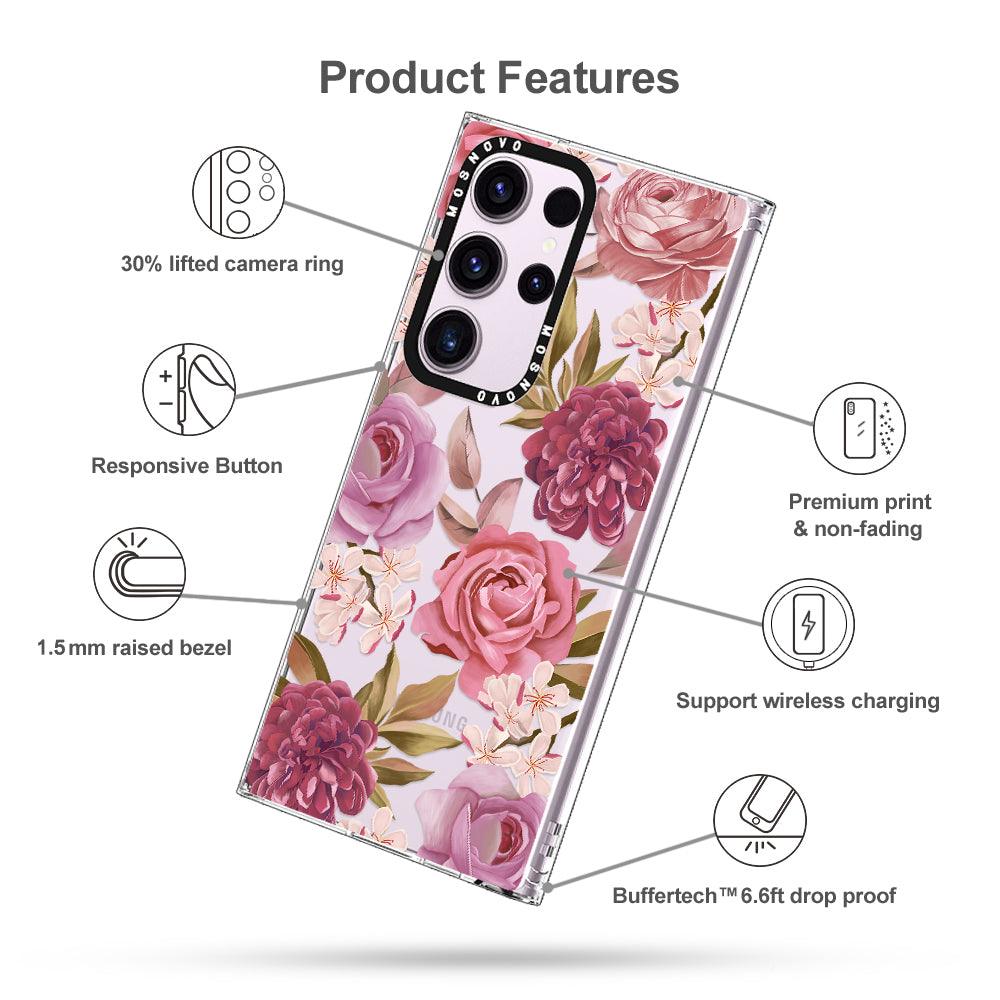 Blossom Flower Floral Phone Case - Samsung Galaxy S23 Ultra Case - MOSNOVO