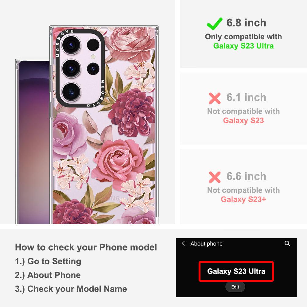 Blossom Flower Floral Phone Case - Samsung Galaxy S23 Ultra Case - MOSNOVO