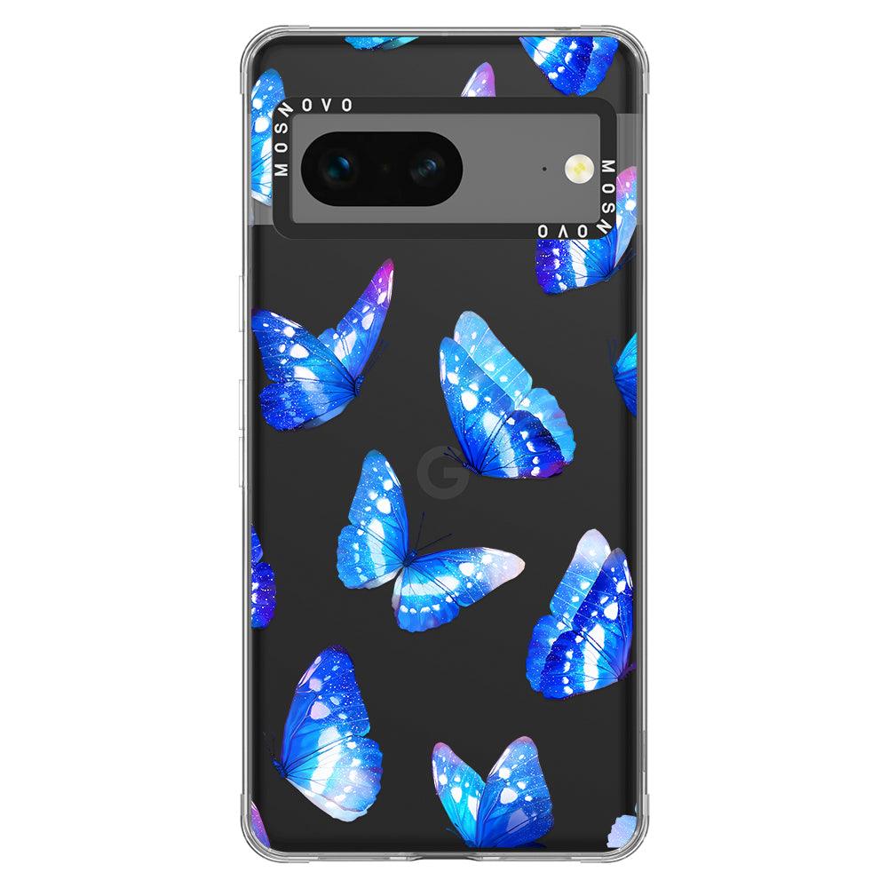 Blue Butterflies Phone Case - Google Pixel 7 Case - MOSNOVO