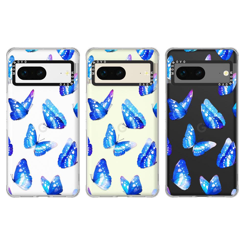 Blue Butterflies Phone Case - Google Pixel 7 Case - MOSNOVO