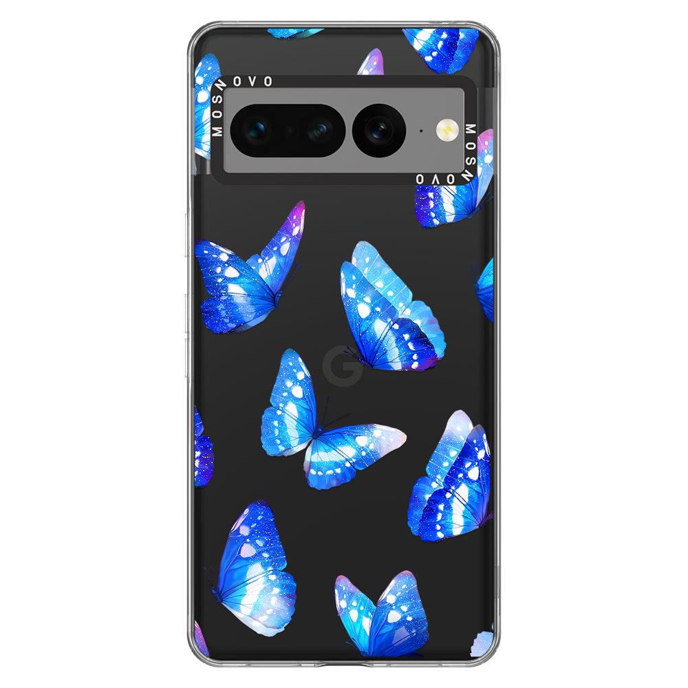 Blue Butterflies Phone Case - Google Pixel 7 Pro Case - MOSNOVO