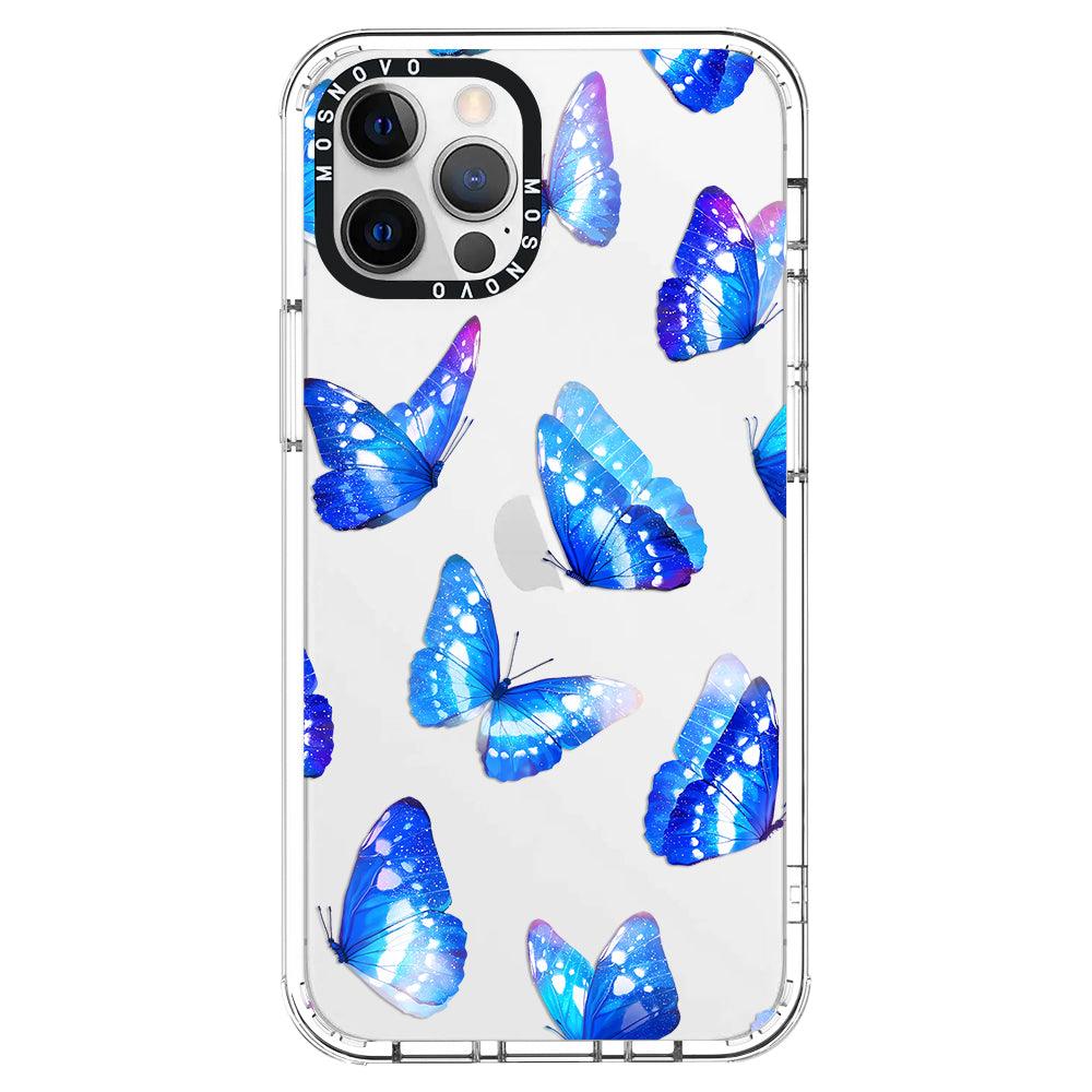 Stunning Blue Butterflies Phone Case - iPhone 12 Pro Case - MOSNOVO