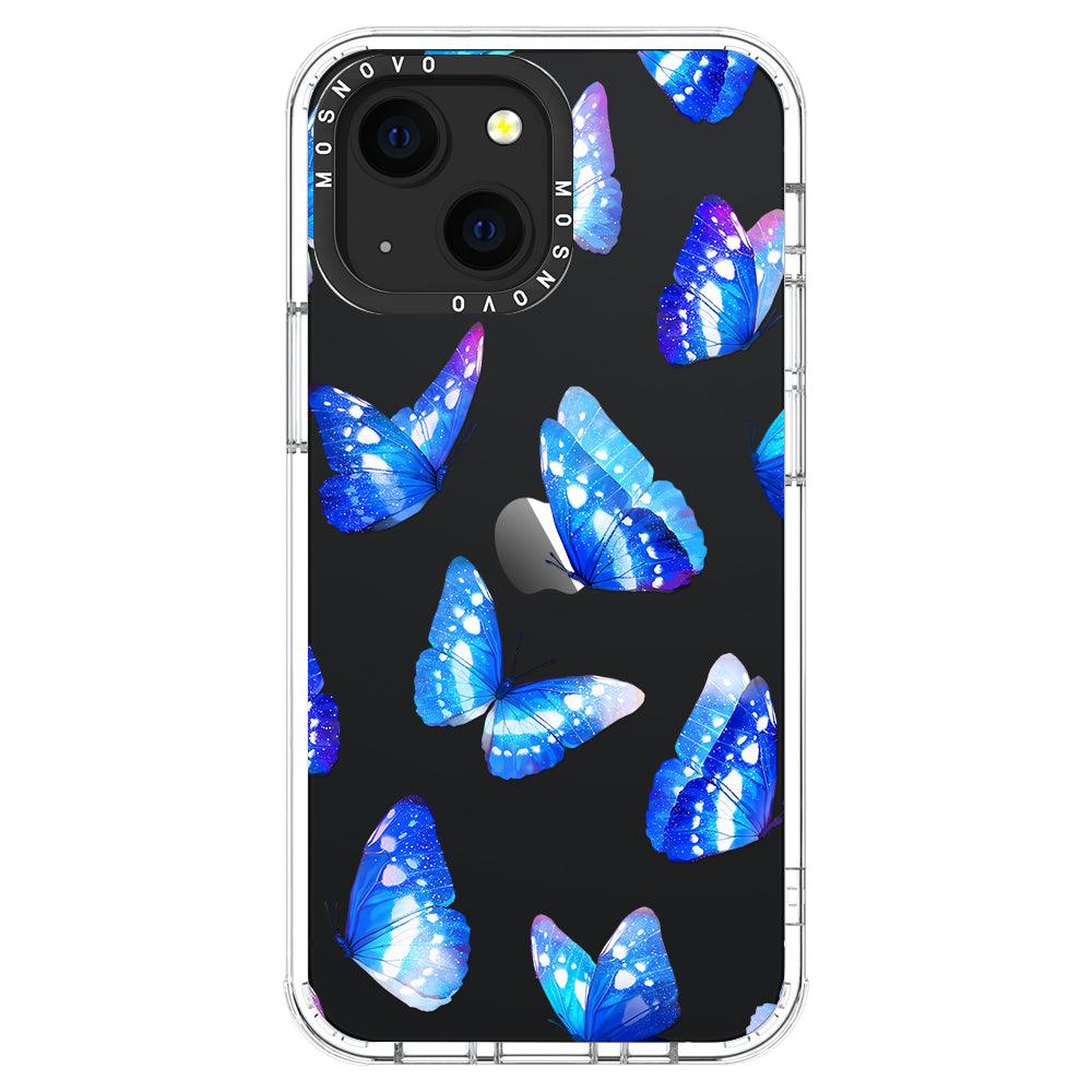 Stunning Blue Butterflies Phone Case - iPhone 13 Mini Case - MOSNOVO