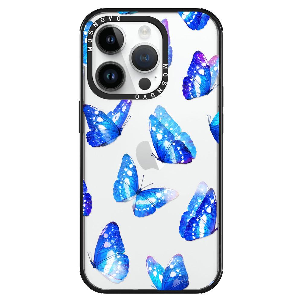 Stunning Blue Butterflies Phone Case - iPhone 14 Pro Case - MOSNOVO