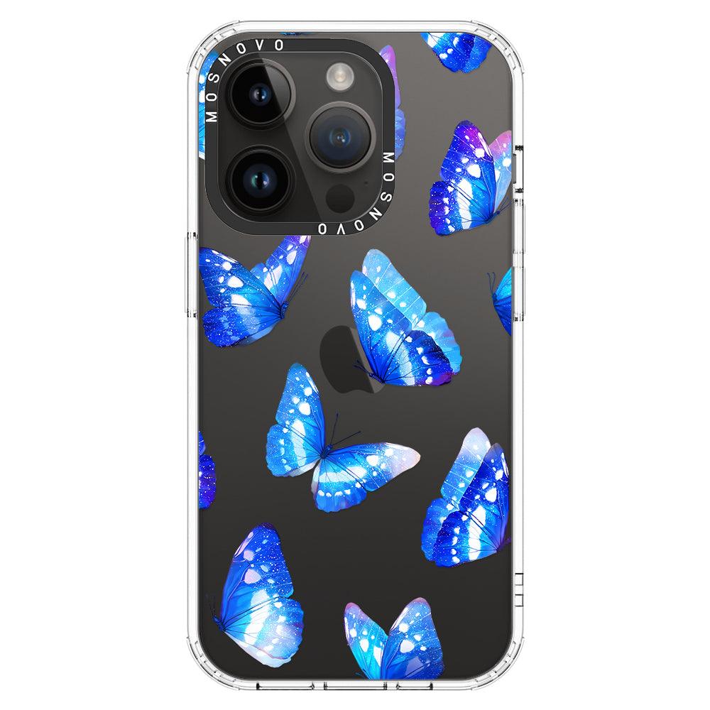 Stunning Blue Butterflies Phone Case - iPhone 14 Pro Case - MOSNOVO