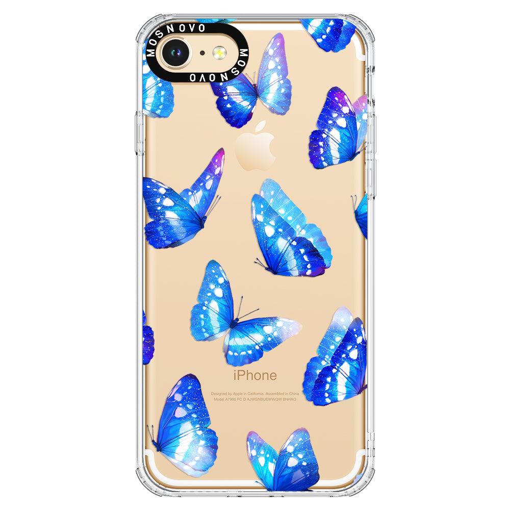 Stunning Blue Butterflies Phone Case - iPhone 8 Case - MOSNOVO