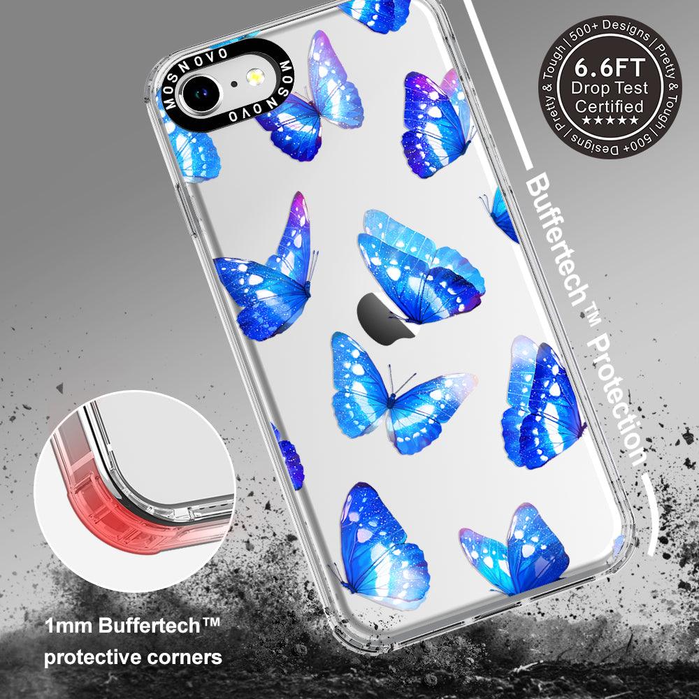 Stunning Blue Butterflies Phone Case - iPhone 8 Case - MOSNOVO