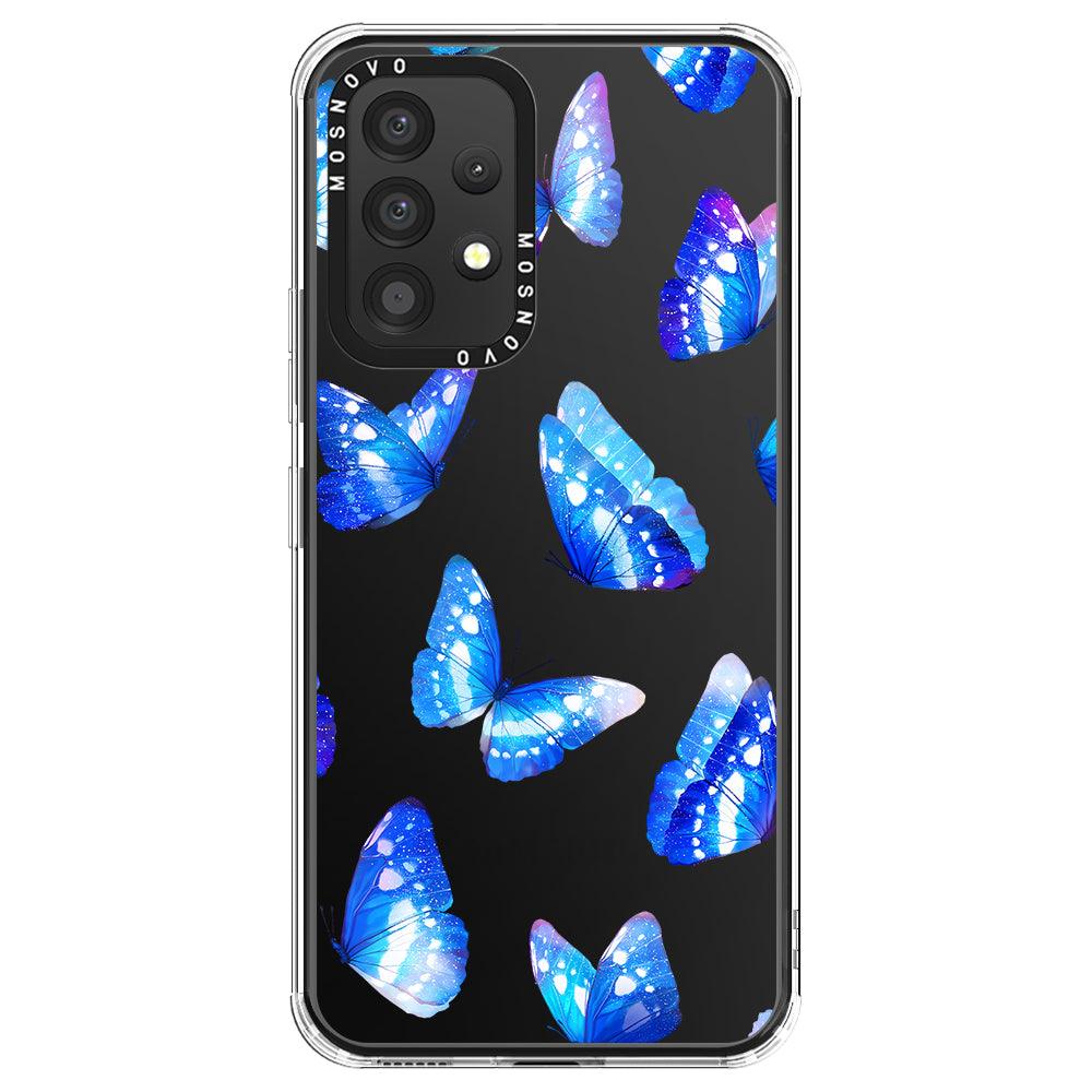 Blue Butterflies Phone Case - Samsung Galaxy A53 Case - MOSNOVO