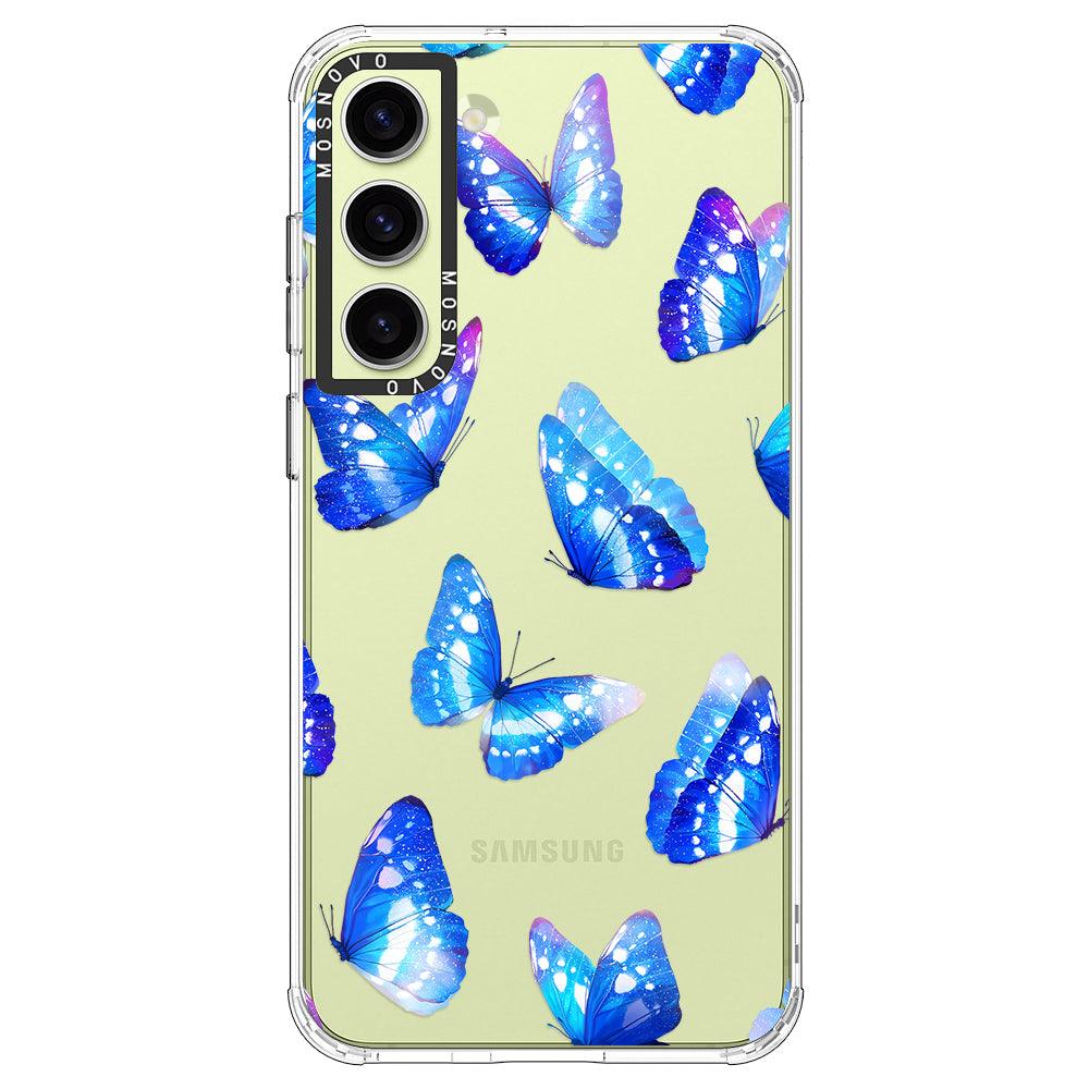 Blue Butterflies Phone Case - Samsung Galaxy S23 Case - MOSNOVO