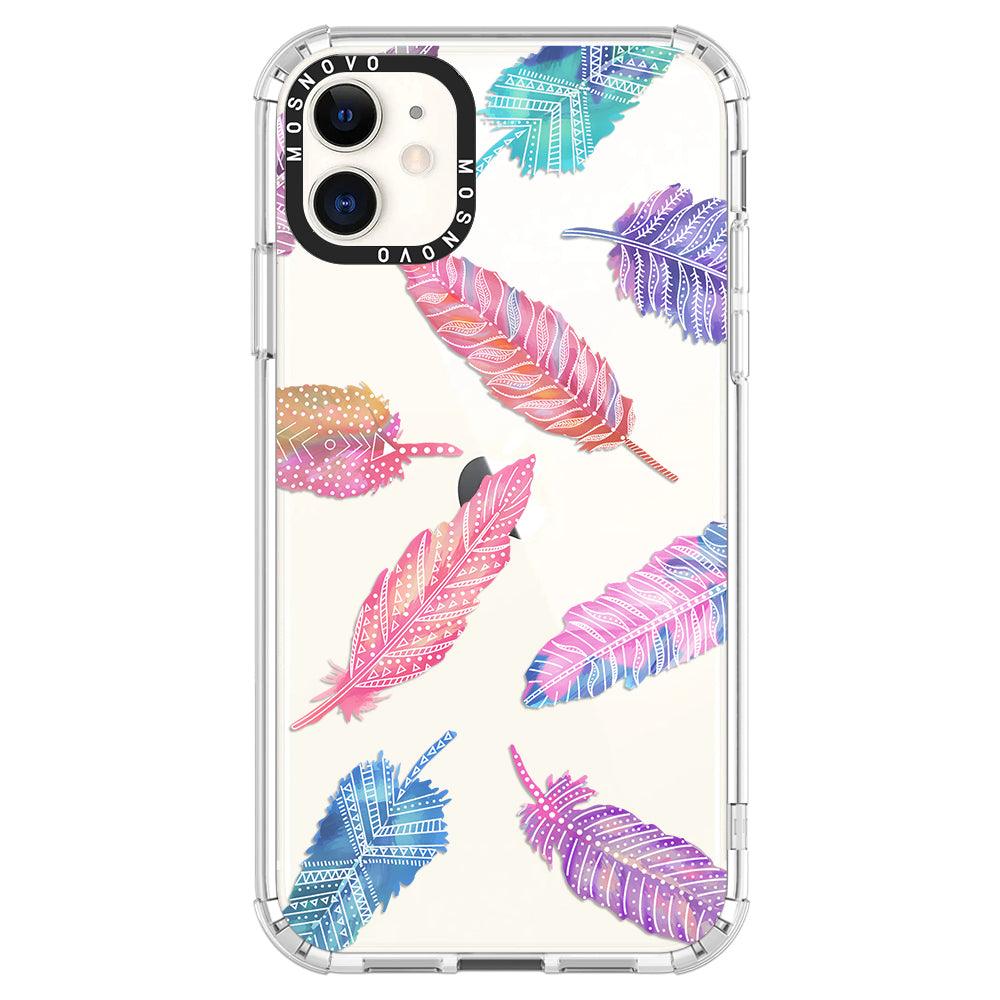 Tribal Feathers Phone Case - iPhone 11 Case - MOSNOVO