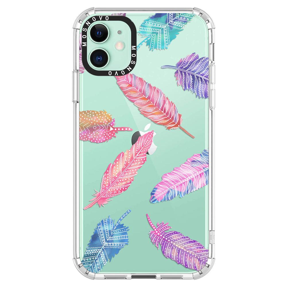 Tribal Feathers Phone Case - iPhone 11 Case - MOSNOVO