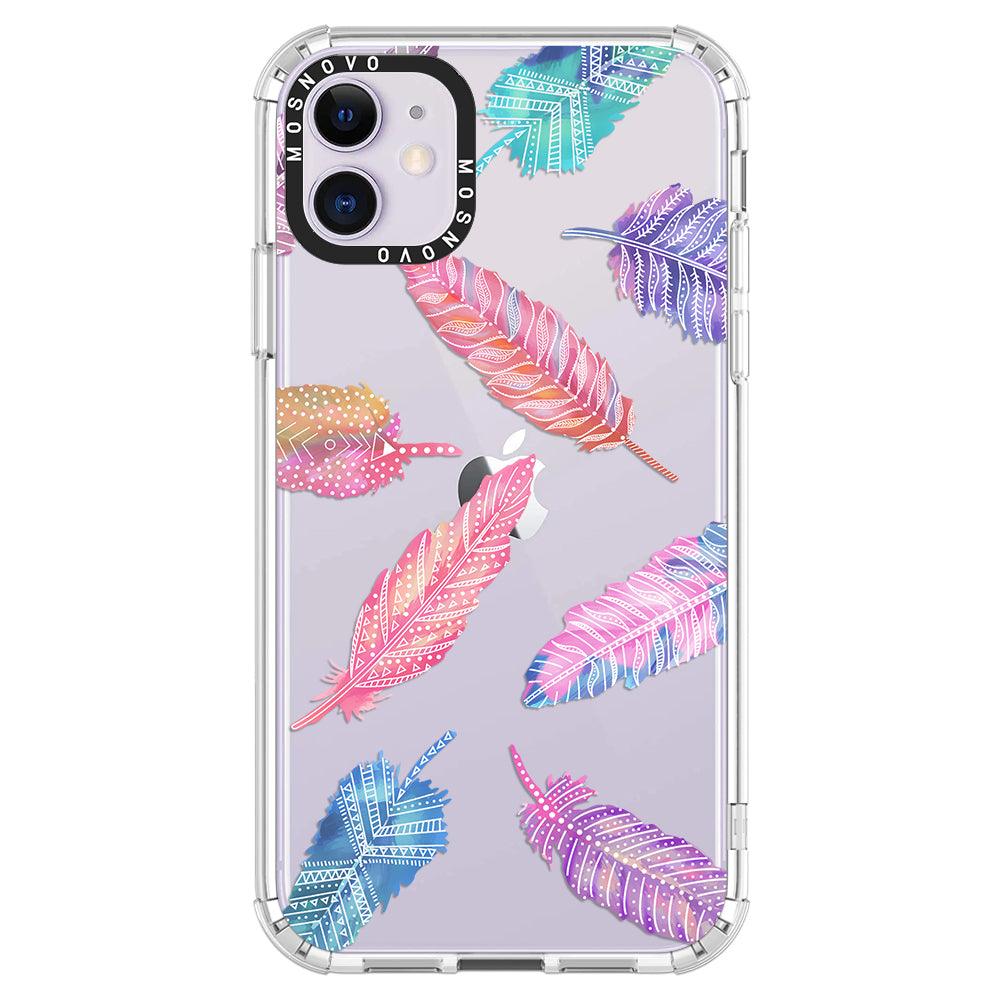 Tribal Feathers Phone Case - iPhone 11 Case - MOSNOVO