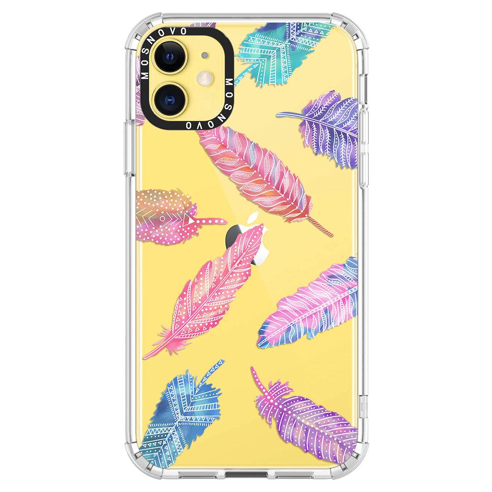 Tribal Feathers Phone Case - iPhone 11 Case - MOSNOVO