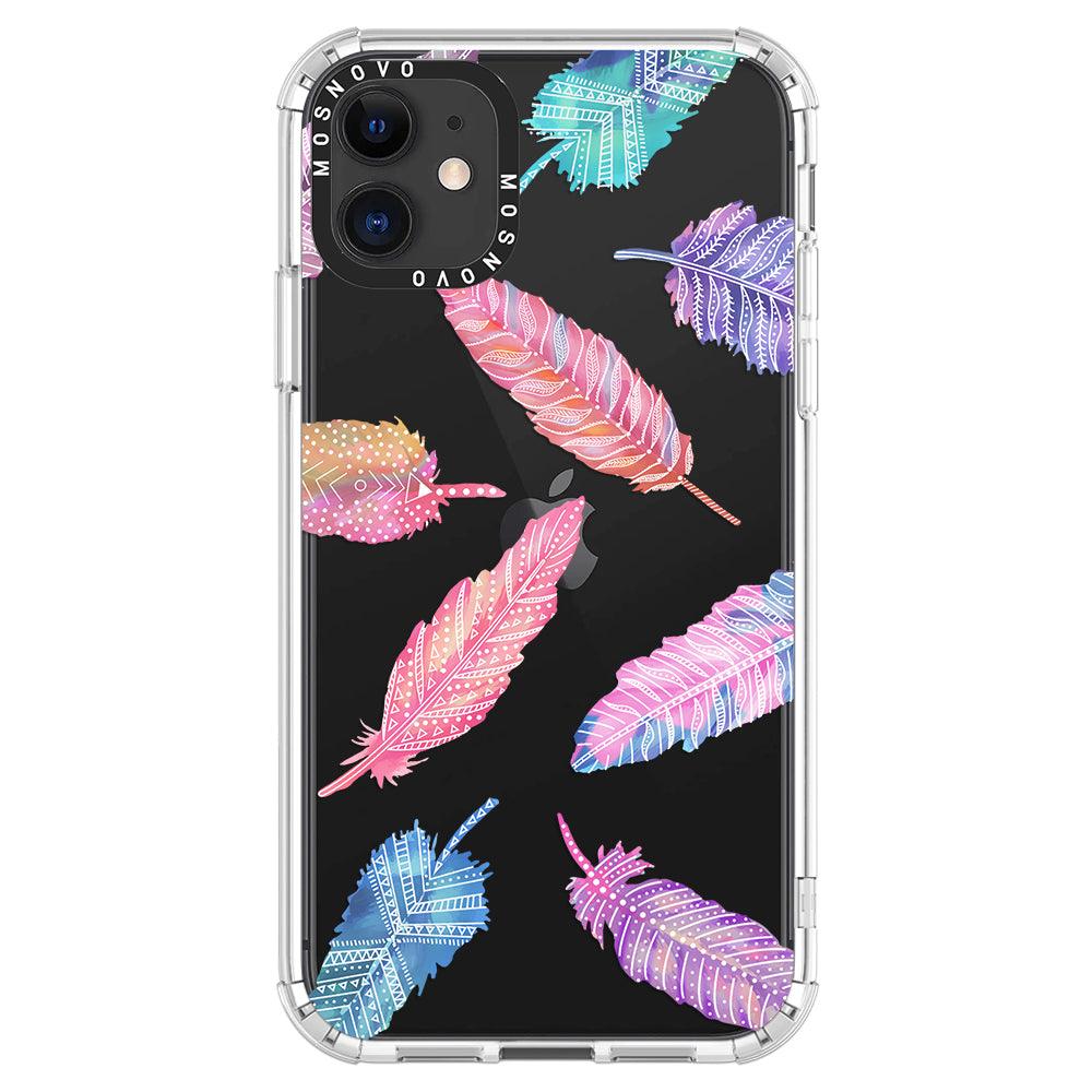 Tribal Feathers Phone Case - iPhone 11 Case - MOSNOVO