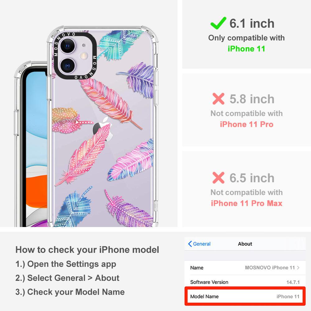 Tribal Feathers Phone Case - iPhone 11 Case - MOSNOVO