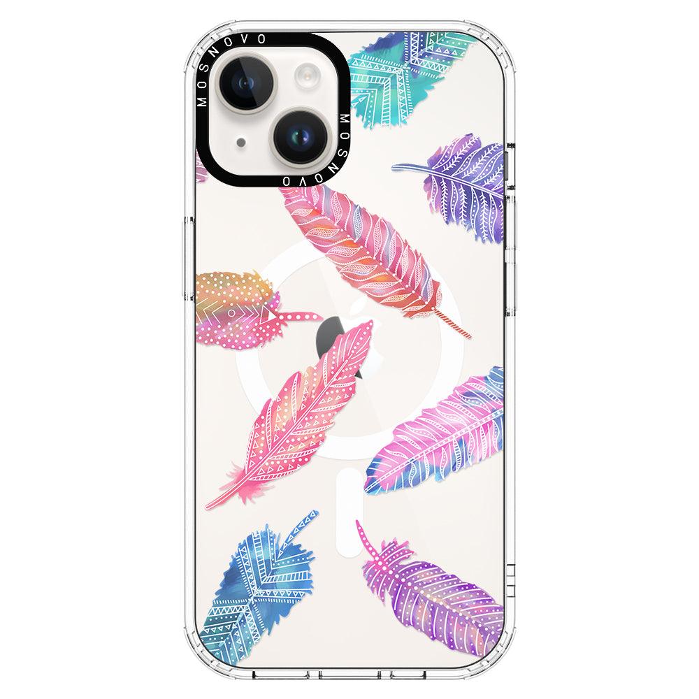 Tribal Feathers Phone Case - iPhone 14 Case - MOSNOVO