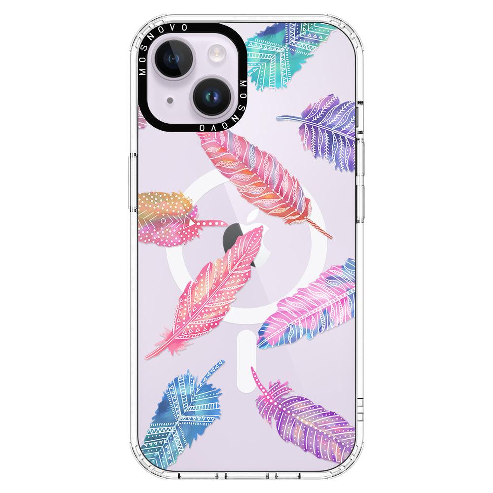 Tribal Feathers Phone Case - iPhone 14 Case - MOSNOVO