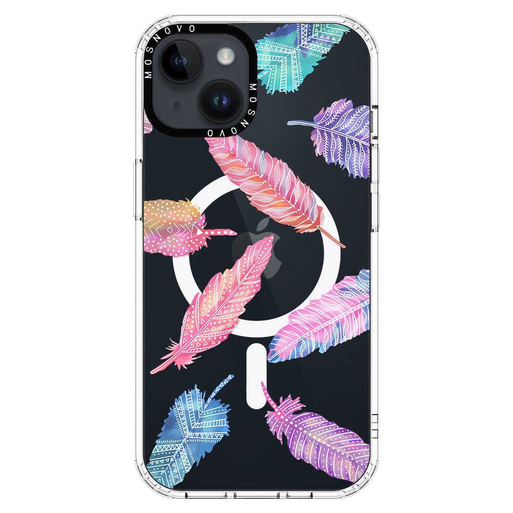 Tribal Feathers Phone Case - iPhone 14 Case - MOSNOVO