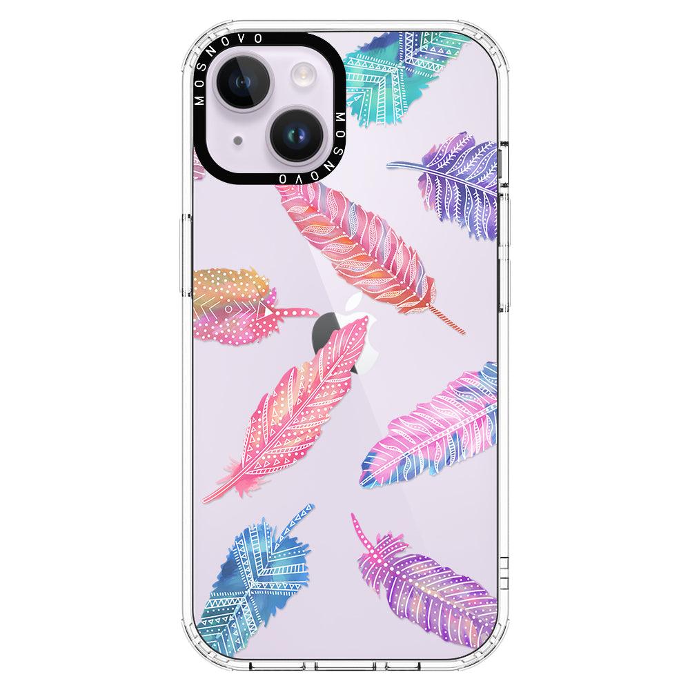 Tribal Feathers Phone Case - iPhone 14 Case - MOSNOVO