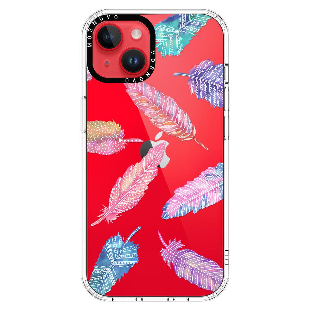 Tribal Feathers Phone Case - iPhone 14 Case - MOSNOVO