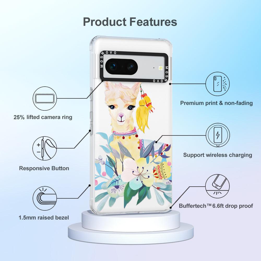 Boho Llama Phone Case - Google Pixel 7 Case - MOSNOVO