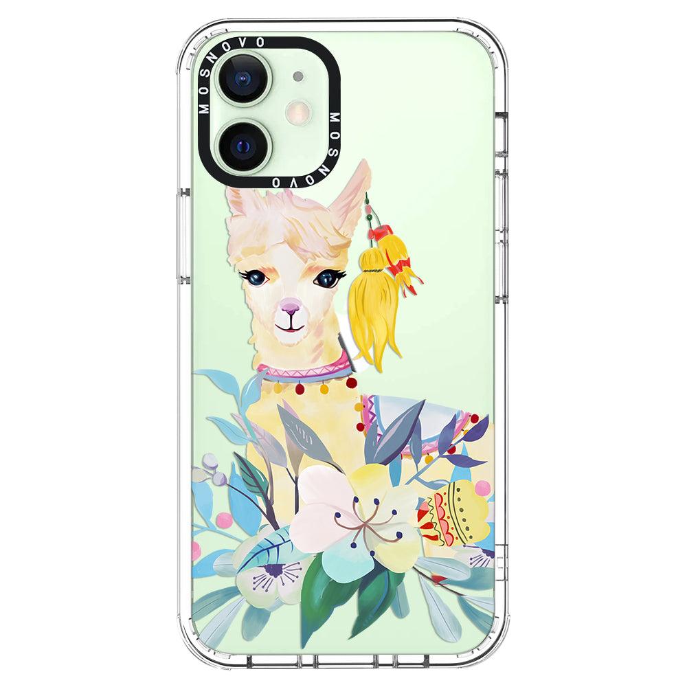 Boho Llama Phone Case - iPhone 12 Case - MOSNOVO