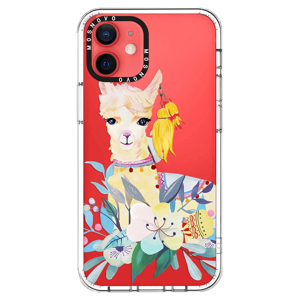 Boho Llama Phone Case - iPhone 12 Case - MOSNOVO