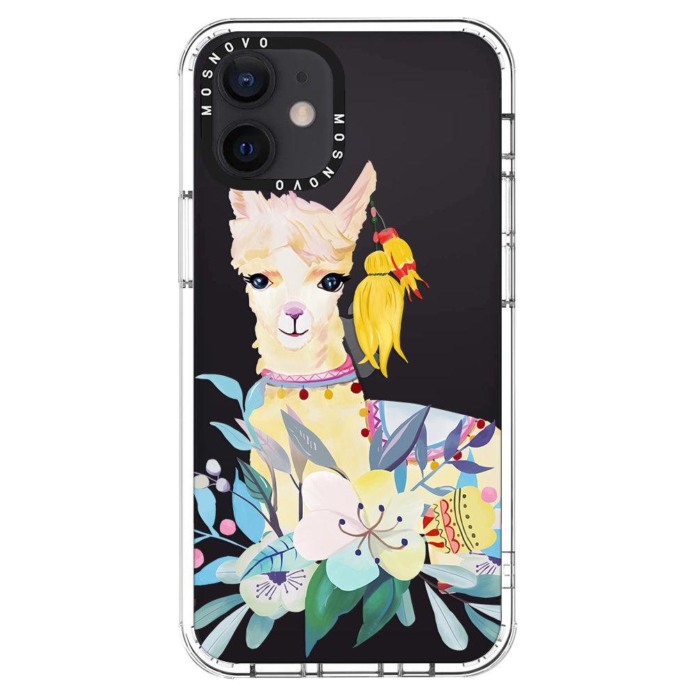 Boho Llama Phone Case - iPhone 12 Case - MOSNOVO