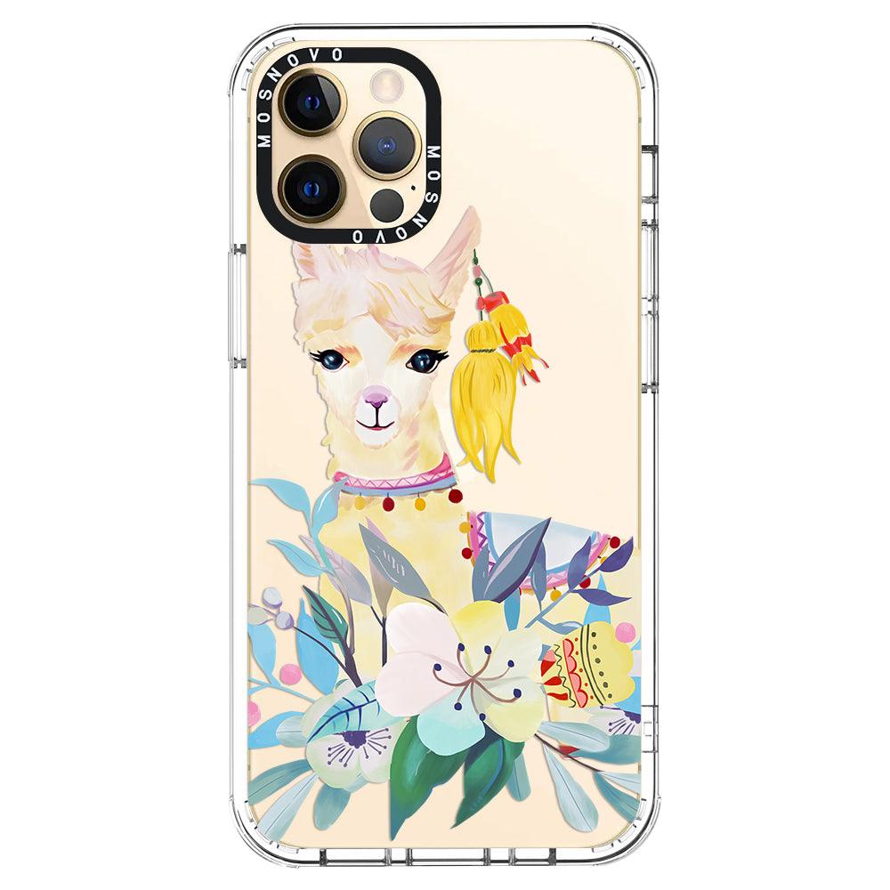 Boho Llama Phone Case - iPhone 12 Pro Case - MOSNOVO