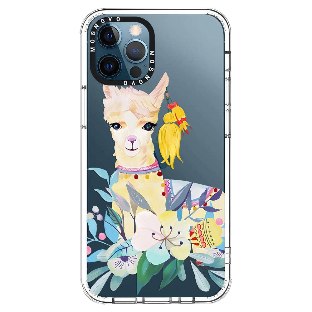 Boho Llama Phone Case - iPhone 12 Pro Case - MOSNOVO