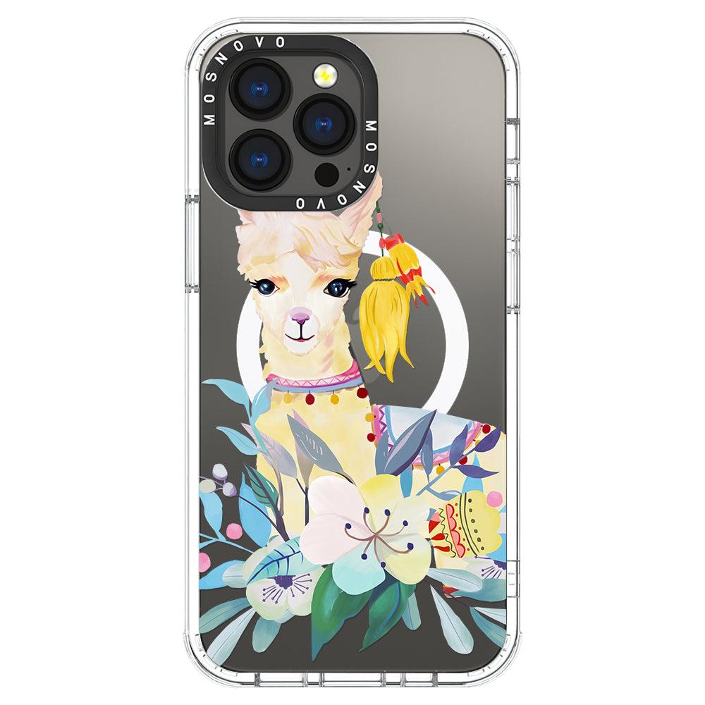 Boho Llama Phone Case - iPhone 13 Pro Case - MOSNOVO