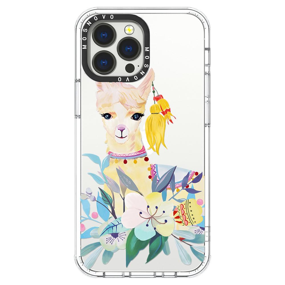 Boho Llama Phone Case - iPhone 13 Pro Max Case - MOSNOVO