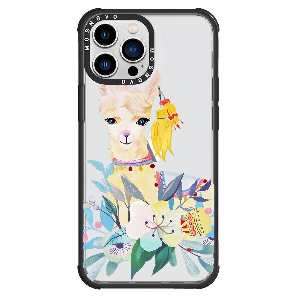 Boho Llama Phone Case - iPhone 13 Pro Max Case - MOSNOVO