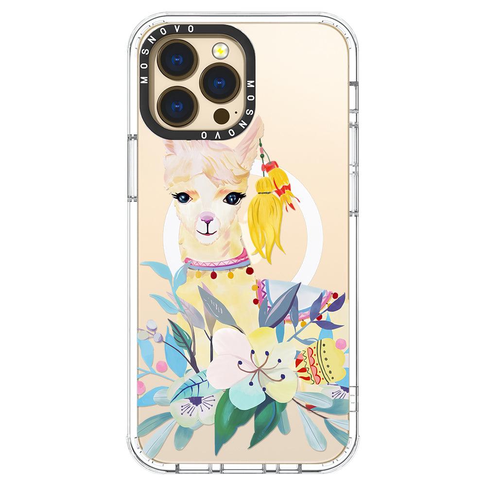 Boho Llama Phone Case - iPhone 13 Pro Max Case - MOSNOVO