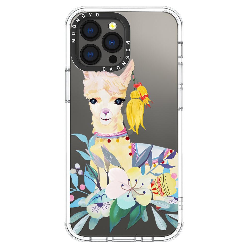 Boho Llama Phone Case - iPhone 13 Pro Max Case - MOSNOVO