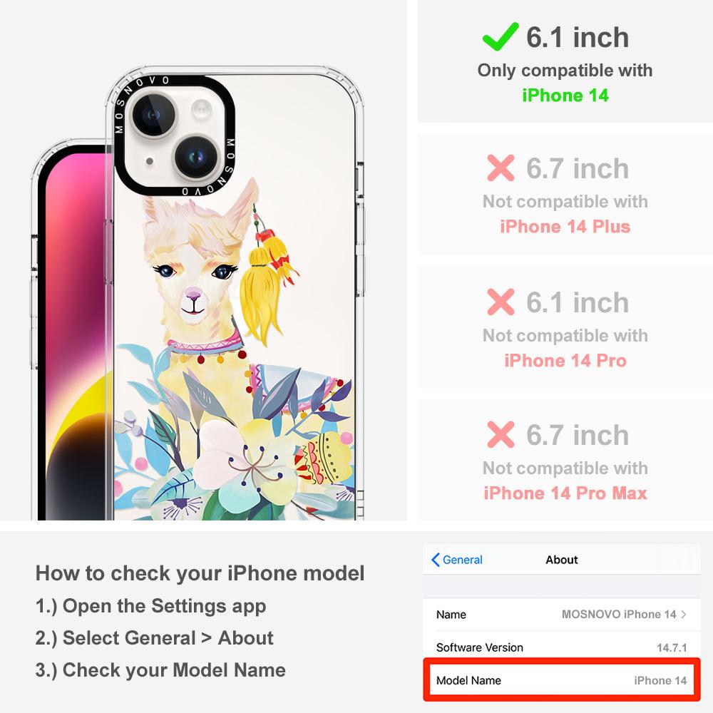 Boho Llama Phone Case - iPhone 14 Case - MOSNOVO