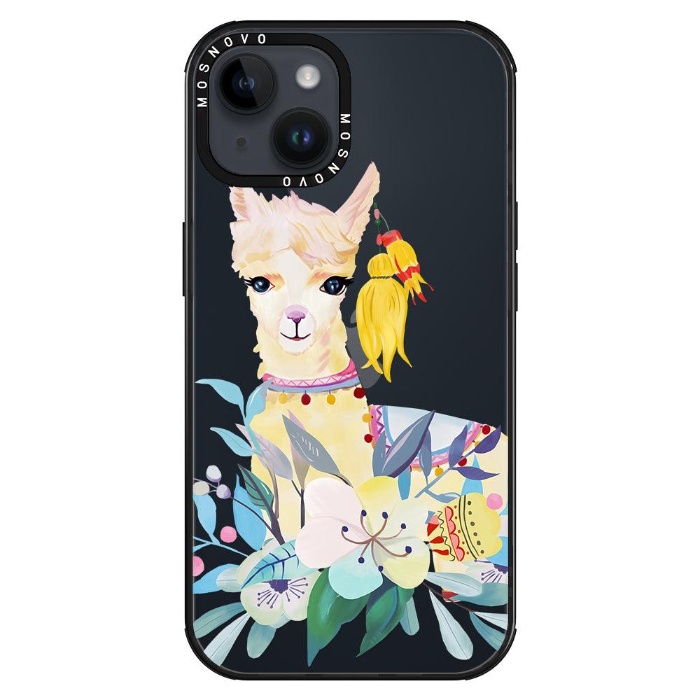 Boho Llama Phone Case - iPhone 14 Plus Case - MOSNOVO