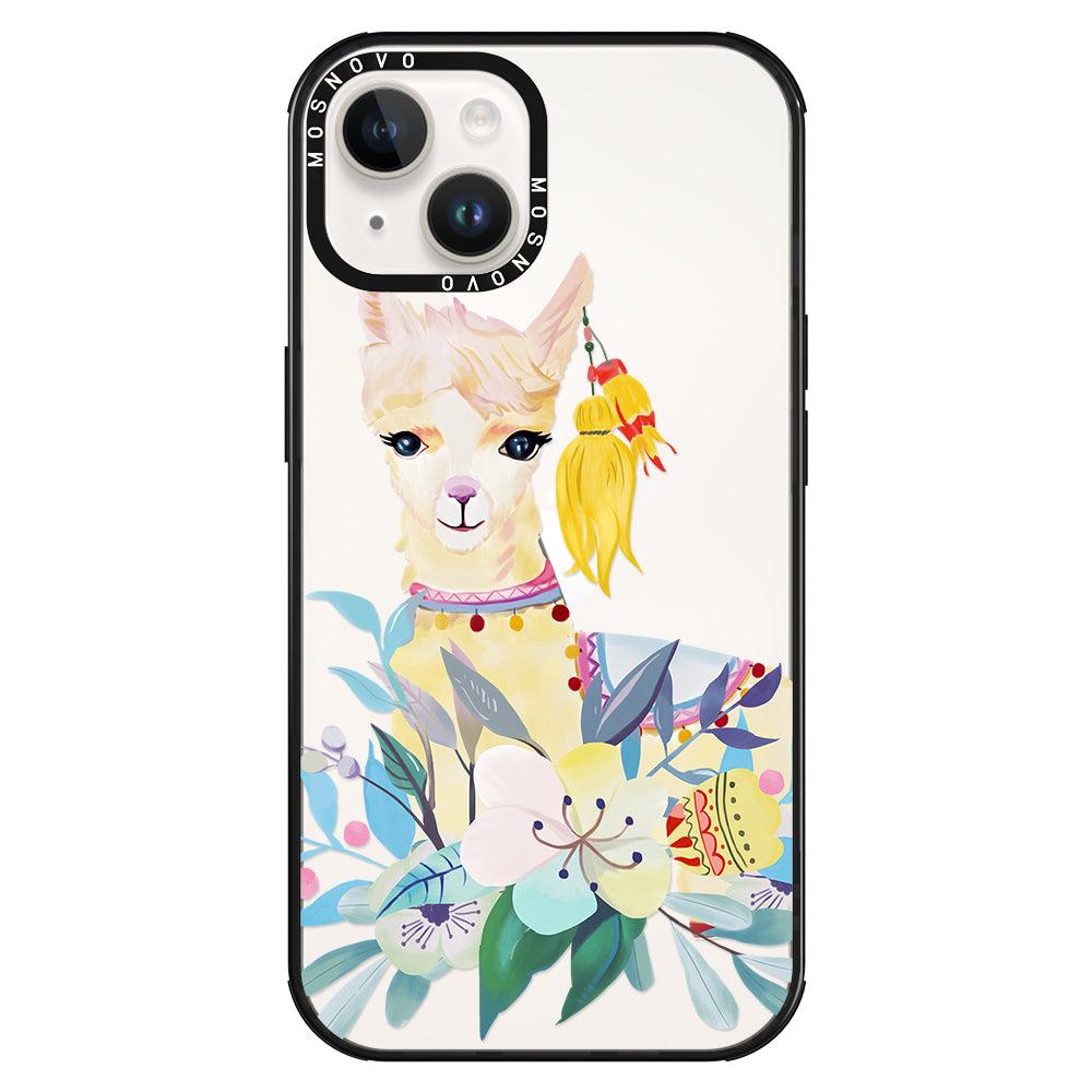 Boho Llama Phone Case - iPhone 14 Plus Case - MOSNOVO