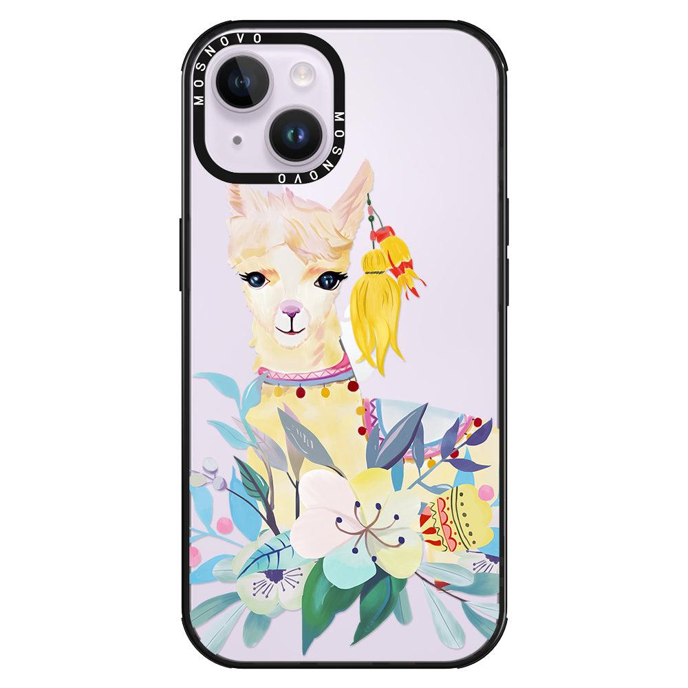 Boho Llama Phone Case - iPhone 14 Plus Case - MOSNOVO