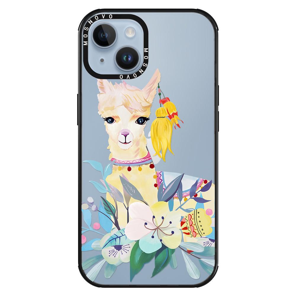 Boho Llama Phone Case - iPhone 14 Plus Case - MOSNOVO