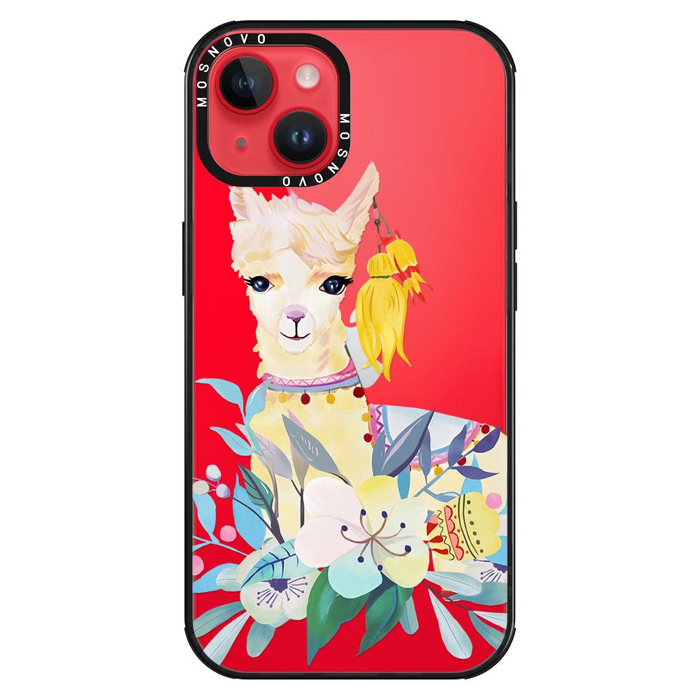 Boho Llama Phone Case - iPhone 14 Plus Case - MOSNOVO